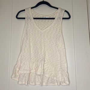 TJ Maxx cream ribbed tank top!